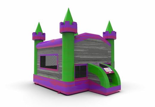 Order an inflatable 13ft jumper basic bounce house in marble in colors purple, gray and green theme for both young and old. Buy inflatable bounce houses online at JB Inflatables America