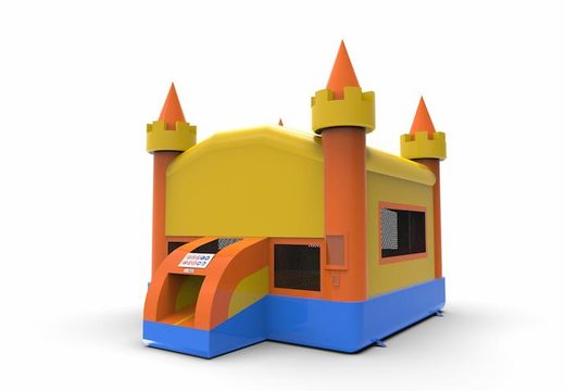 Order unique 13ft jumper basic inflatable bounce house in marble theme in colors orange, yellow and blue for both young and old. Buy inflatable manufactured bounce houses online at JB Inflatables America