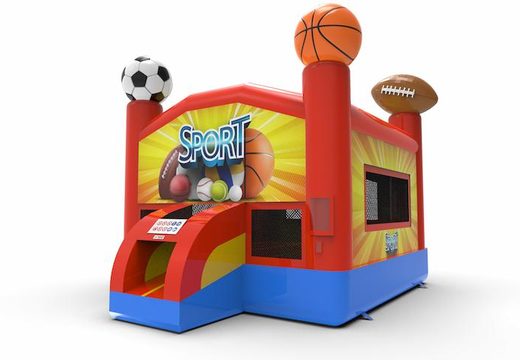 Buy inflatable commercial 13ft jumper basic inflatable bounce house in sports theme for both young and old. Order inflatable bounce houses online at JB Inflatables America