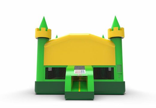 Order an inflatable 15ft jumper basic bounce house in theme marble in colors green&yellow for both young and old.  Buy inflatable bounce houses online at JB Inflatables America