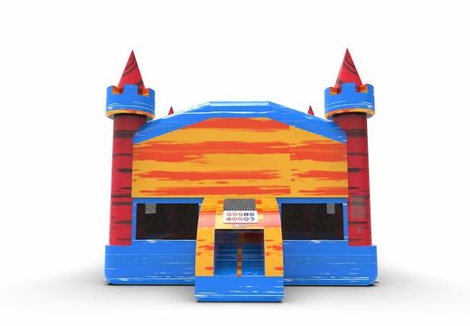 Order an inflatable 15ft jumper basic bounce house in marble theme in colors blue-red-orange for both young and old. Buy inflatable bouncy castles online at JB Inflatables America