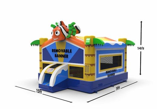 Buy an inflatable 15ft jumper basic bounce house in the Seaworld theme for both young and old. Buy inflatable reclame bouncers online at JB Inflatables America  