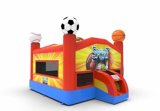 Buy an inflatable manufactured 15ft jumper basic bounce house in sports theme for both young and old. Order inflatable bounce houses online at JB Inflatables America