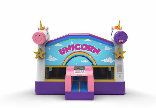Order an inflatable 15ft jumper basic bounce house in theme unicorn for both young and old. Order inflatable moonwalks online at JB Inflatables America