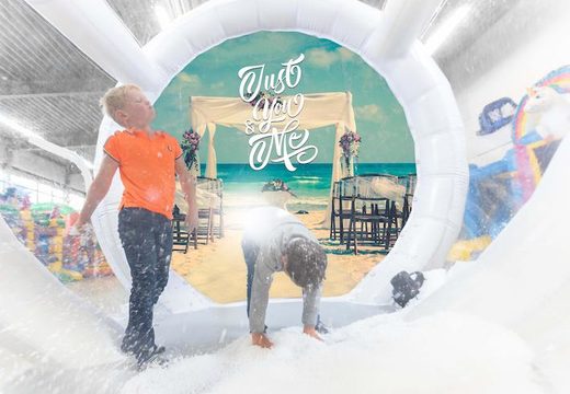Buy snow globe airtight XL in married theme for both young and old. Order inflatable winter attractions now online at JB Inflatables America