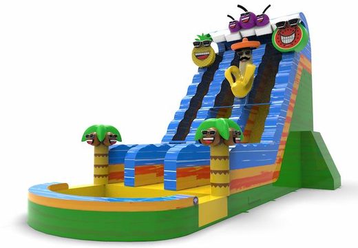 Get an inflatable waterslide D22 in theme caribbean for both young and old. Order inflatable waterslides online at JB Inflatables America