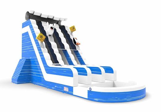 An inflatable waterslide D22 in theme winter edition for both young and old for sale. Order inflatable waterslides online at JB Inflatables America
