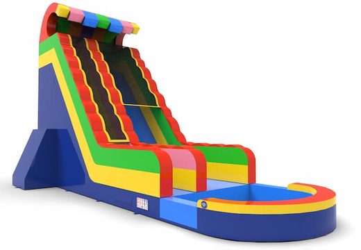Order an inflatable waterslide S22 in all colors for both young and old. Inflatable commercial waterslides online for sale at JB Inflatables America