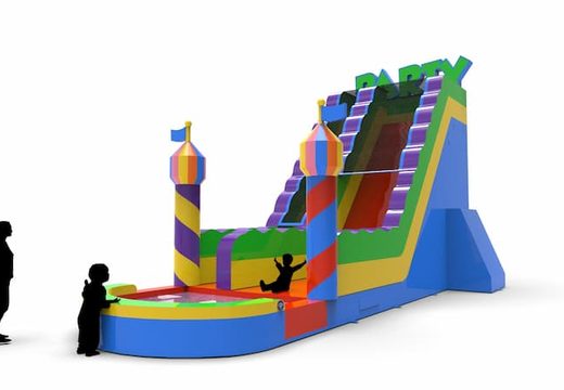 Buy an inflatable waterslide S22 in party theme for various occasions. Order wholesale inflatable waterslides online at JB Inflatables America