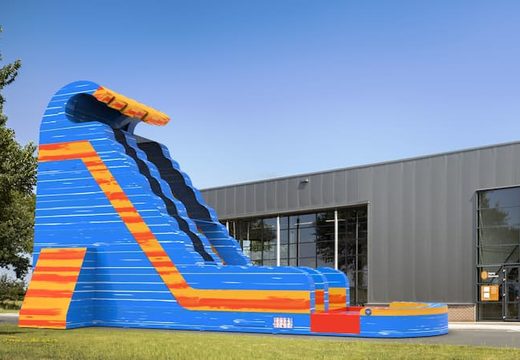Order an inflatable waterslide S22 in waterfall theme for both young and old. Inflatable commercial waterslides online for sale at JB Inflatables America