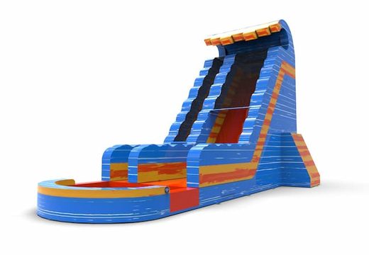 Get an inflatable waterslide S22 in theme waterfall for both young and old. Order inflatable waterslides online at JB Inflatables America
