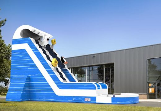 Unique inflatable waterslide S22 in theme winter edition for both young and old for sale. Buy inflatable reclame waterslides online at JB Inflatables America