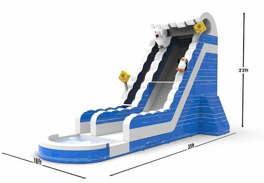 Order unique inflatable waterslide S22 in theme winter edition for both young and old. Buy inflatable reclame waterslides online at JB Inflatables America