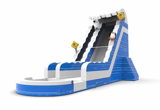 Order an inflatable waterslide S22 in winter edition theme for both young and old. Inflatable commercial waterslides online for sale at JB Inflatables America