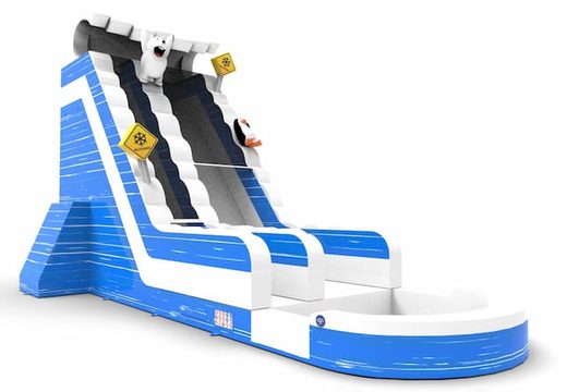 An inflatable waterslide S22 in theme winter edition for both young and old for sale. Order inflatable waterslides online at JB Inflatables America