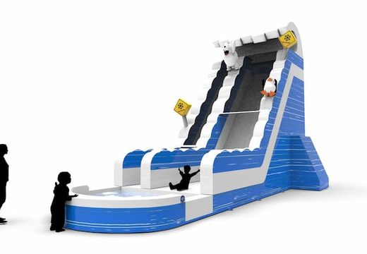 Get an inflatable waterslide S22 in theme winter edition for both young and old. Order inflatable waterslides online at JB Inflatables America