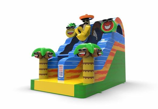 An inflatable dryslide S12 in theme caribbean for both young and old for sale. Order inflatable dryslides online at JB Inflatables America