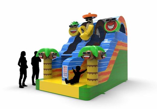 Get an inflatable dryslide S12 in theme caribbean for both young and old. Order inflatable dryslides online at JB Inflatables America