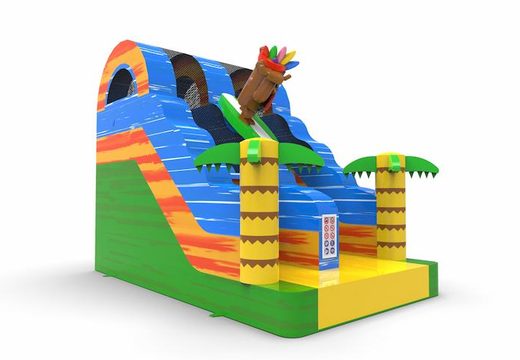 Buy an inflatable dryslide S12 in Hawaii theme for various occasions. Order wholesale inflatable dryslides online at JB Inflatables America