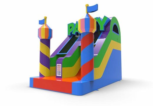 Order an inflatable dryslide S12 in party theme for both young and old. Inflatable commercial dryslides online for sale at JB Inflatables America