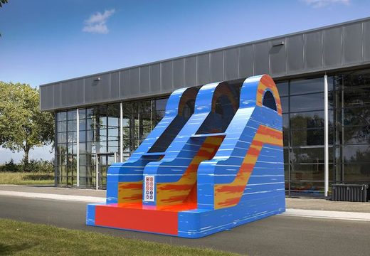 Order an inflatable dryslide S12 in waterfall theme for both young and old. Inflatable commercial dryslides online for sale at JB Inflatables America