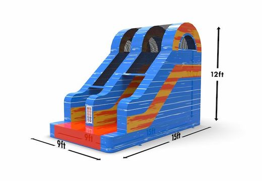 Get an inflatable dryslide S12 in theme waterfall for both young and old. Order inflatable dryslides online at JB Inflatables America