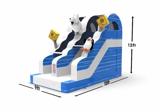 Inflatable dryslide S12 in theme winter edition for both young and old for sale. Buy inflatable reclame dryslides online at JB Inflatables America