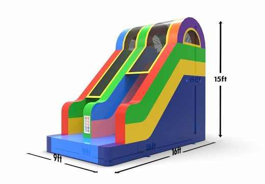 Buy an inflatable dryslide S15 in all colors for both young and old. Order inflatable commercial dryslides online at JB Inflatables America