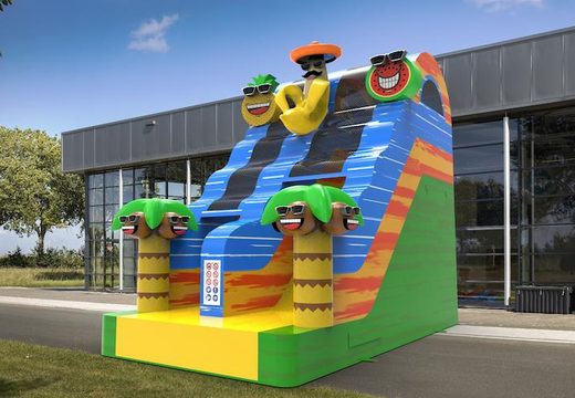 Unique inflatable dryslide S15 in theme caribbean for both young and old for sale. Buy inflatable reclame dryslides online at JB Inflatables America
