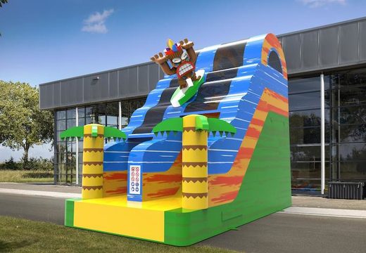 Buy an inflatable dryslide S15 in theme Hawaii for both young and old. Order inflatable manufactured dryslides online at JB Inflatables America