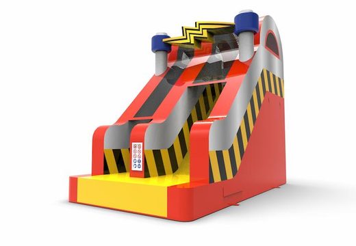 An inflatable dryslide S15 in theme high voltage for both young and old for sale. Order inflatable dryslides online at JB Inflatables America