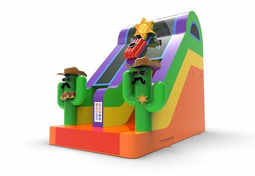 Unique inflatable dryslide S15 in Texas theme for both young and old for sale. Buy inflatable reclame dryslides online at JB Inflatables America