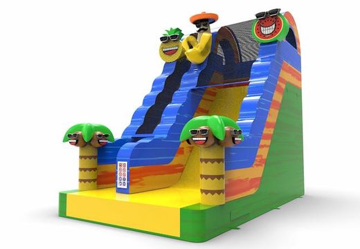 Order unique inflatable dryslide S18 in theme caribbean for both young and old. Buy inflatable reclame dryslides online at JB Inflatables America