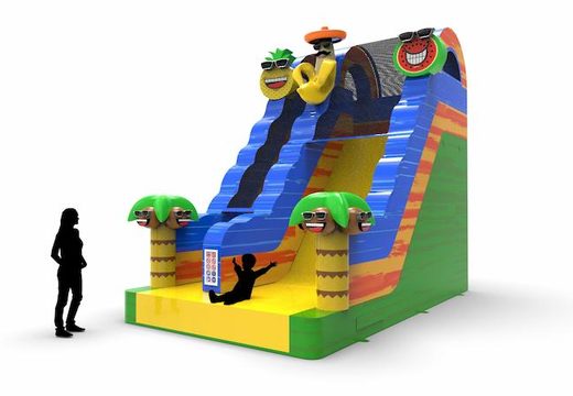 Get an inflatable dryslide S18 in theme caribbean for both young and old. Order inflatable dryslides online at JB Inflatables America
