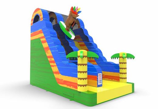 Order an inflatable dryslide S18 in Hawaii theme for both young and old. Inflatable commercial dryslides online for sale at JB Inflatables America