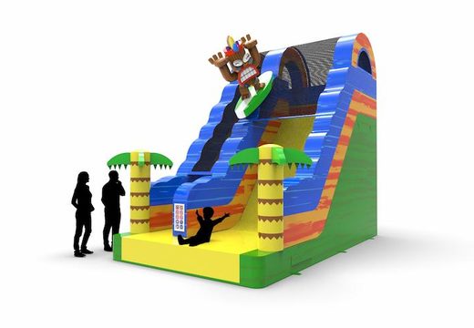 Buy an inflatable dryslide S18 in Hawaii theme for various occasions. Order wholesale inflatable dryslides online at JB Inflatables America