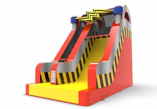 An inflatable dryslide S18 in theme high voltage for both young and old for sale. Order inflatable dryslides online at JB Inflatables America