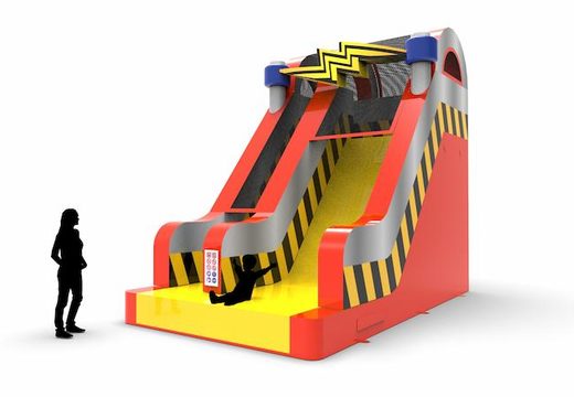 Order unique inflatable dryslide S18 in theme high voltage for both young and old. Buy inflatable reclame dryslides online at JB Inflatables America