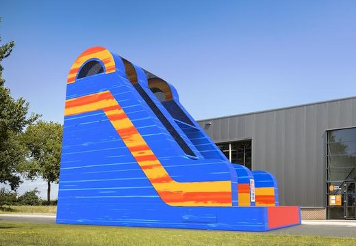 Order an inflatable dryslide S18 in waterfall theme for both young and old. Inflatable commercial dryslides online for sale at JB Inflatables America
