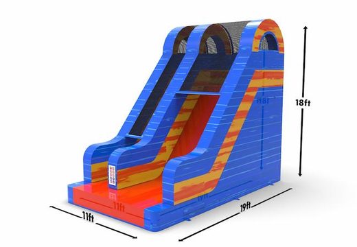 Get an inflatable dryslide S18 in theme waterfall for both young and old. Order inflatable dryslides online at JB Inflatables America