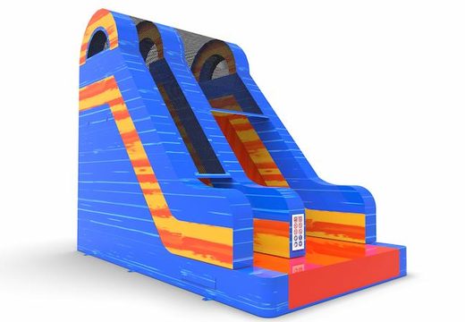 Buy an inflatable dryslide S18 in waterfall theme for both young and old. Order inflatable commercial dryslides online at JB Inflatables America