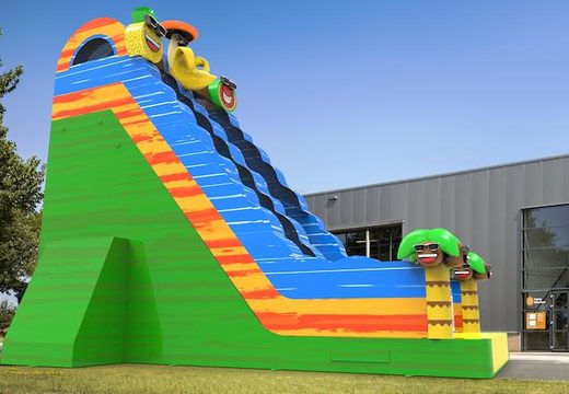 Order unique inflatable dryslide S22 in theme caribbean for both young and old. Buy inflatable reclame dryslides online at JB Inflatables America