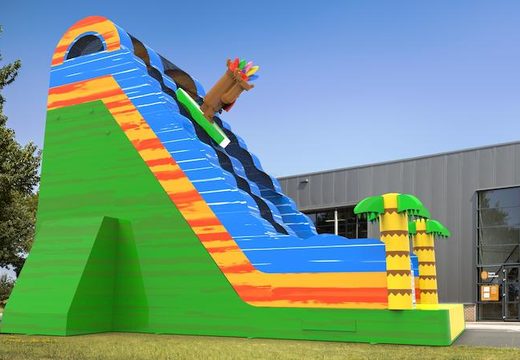 Unique inflatable dryslide S22 in theme Hawaii for both young and old for sale. Buy inflatable reclame dryslides online at JB Inflatables America