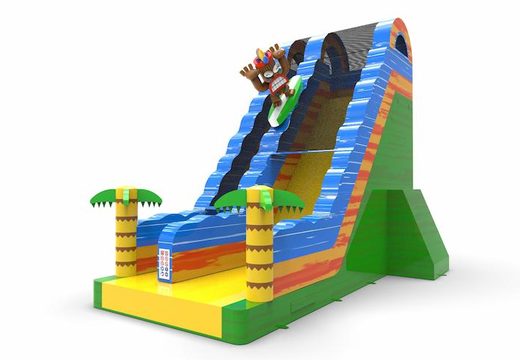 Order unique inflatable dryslide S22 in theme Hawaii for both young and old. Buy inflatable reclame dryslides online at JB Inflatables America