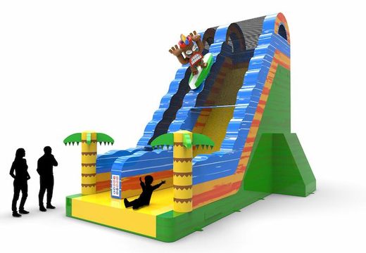 Buy an inflatable dryslide S22 in Hawaii theme for various occasions. Order wholesale inflatable dryslides online at JB Inflatables America