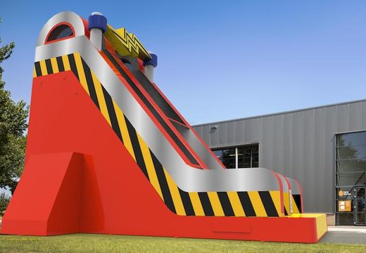 Order an inflatable dryslide S22 in high voltage theme for both young and old. Inflatable commercial dryslides online for sale at JB Inflatables America