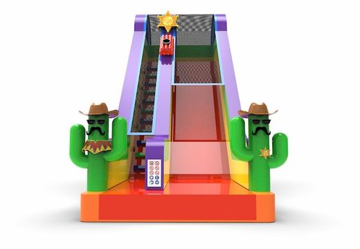 Buy an inflatable dryslide S22 in theme Texas for both young and old. Order inflatable manufactured dryslides online at JB Inflatables America