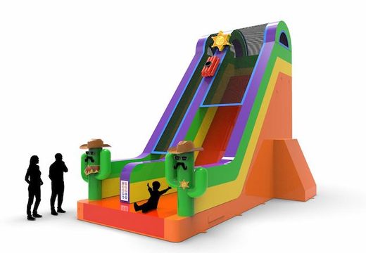 Buy an inflatable dryslide S22 in Texas theme for various occasions. Order wholesale inflatable dryslides online at JB Inflatables America