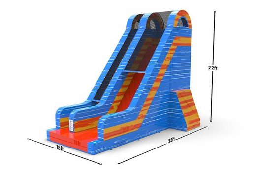 Get an inflatable dryslide S22 in theme waterfall for both young and old. Order inflatable dryslides online at JB Inflatables America