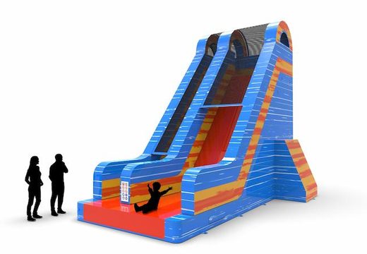 An inflatable dryslide S22 in theme waterfall for both young and old for sale. Order inflatable dryslides online at JB Inflatables America